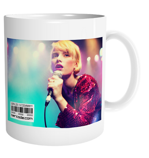 VirtualMerch Bercode Mug with Singer